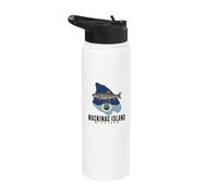 Mackinac Island Michigan MI Souvenir pour homme et femme Stainless Steel Insulated Water Bottle