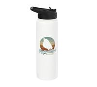 Mackinac Island Michigan MI Souvenir pour homme et femme Stainless Steel Insulated Water Bottle