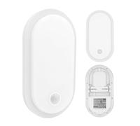 Maclean Applique murale LED avec capteur PIR, 10/15/18 W, IP65, 3000-6000 K (Blanc)