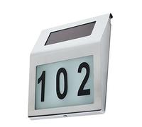 Maclean Energy Lampe LED extérieure solaire Maclean MCE172 avec numéro de maison