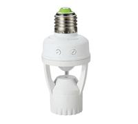 Maclean Energy MCE24 Support de l'ampoule avec détecteur de Mouvement détection de sécurité E27 60W Capteur de Mouvements