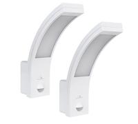 Maclean - Lot de 2 appliques murales - Lampe LED avec détecteur de mouvement infrarouge 850lm 10W IP54