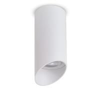 Maclean luminaire en saillie/tube, spot, rond, aluminium, GU10, 55x130mm, blanc, MCE360 W+Lumière LED GU10 7W Energy MCE437 WW blanc chaud 3000K, 220-240V~, 50/60Hz, 490 lumens