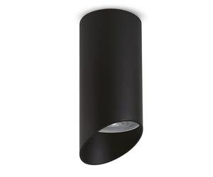 Maclean luminaire/tube apparent, spot, rond, aluminium, GU10, 55x130mm, noir, MCE360 B