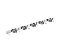 Maclean - Support mural - Porte-outils de jardin et serpillières - avec crochets - charge maximale 20 kg - largeur 60 cm, MC-185