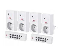 Maclean MCE 153 Lot de 4 prises télécommandées + 2 télécommandes avec télécommande max. 3600 W