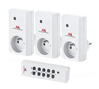 Maclean MCE153 Prises internes avec tlcommand 3 pi?ces programmable avec pile de la tlcommande Lot de 3 prises tlcommandes (3prises)