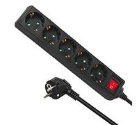 Maclean Bloc multiprise MCE226G 5 prises Schuko, interrupteur, protection enfant 3500 W 1,4 m