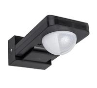 Maclean Détecteur PIR MCE243 B – 360° jusqu'à 20 m, crépusculaire, IP65, 2000W (Noir)