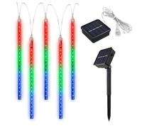 Maclean MCE411 Lumières solaires à Led 2.4m, 144 LEDs, mode LED batterie Li 800mAh glaçons tombants