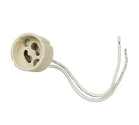 Maclean MCE428 GU10 Douille en céramique pour halogène et LED Câble de 14 cm 250 V 2 A