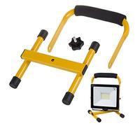 Maclean MCE632 Support de travail au sol pour projecteurs LED Maclean jaune acier angle réglable convient pour MCE530/630