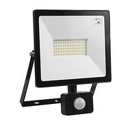 Maclean MCE650 Projecteur à LED avec détecteur de mouvement PIR 50W 4000 lumens projecteurs d'éclairage extérieur spots slim IP44 résistant aux éclaboussures (50W, blanc neutre 4000K
