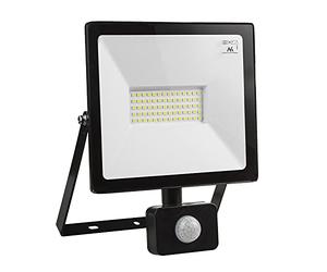 Maclean MCE650 Projecteur à LED détecteur de mouvement PIR 50W 4000 lumens éclairage extérieur spots slim IP44 résistant aux éclaboussures (50W, blanc chaud 3000K 71715)