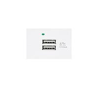 Maclean MCE728W USB Steckdose Ladegerät 2x USB-Anschluss bis 2.1A Fast Charge Modulare Wandsteckdose Unterputzdose Wanddose Einbaudose Unterputz Montage (USB-Steckdose 2.1A, Weiß)