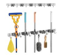 Maclean - Support mural - Porte-outils de jardin et serpillières - avec crochets - charge maximale 20 kg - largeur 60 cm, MC-185