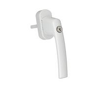 Maco 102214578 Tresor Poignée de fenêtre - Cylindre de Verrouillage Blanc, avec Ordonnance