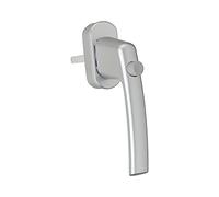 Maco 102214579 Poignée de fenêtre Tresor - Bouton de Verrouillage, Vernis argenté, 224258