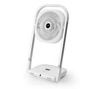 Macom Slimmy Ventilateur pliant blanc à faible encombrement 9 vitesses silencieux avec télécommande