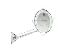 Macom Sensation 229 Perfect Mirror Miroir cosmétique avec Tige télescopique et Double Articulation, grossissant 10x, avec Position Peu encombrante