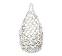 Macrame Plant Hanger - Handwoven Cotton Rope Basket, Breathable Hanging Pot Holder, Decorative Woven Storage Net, Bohemian Indoor Outdoor Wall Display - For Garden Porch Farmhouse Living Room