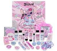 MAD Beauty Calendrier de l'Avent DISNEY STITCH ANGEL 24 surprises rose | Coffret pliant, format carré 37 x 4,8 x 37 cm, décor festif, rituel quotidien, cadeau pour Noël tout en douceur sous sapin