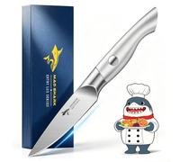 MAD SHARK Couteau de Cuisine 9cm, Couteau Légumes & Fruits - Compact et Ultra-Tranchant, Économe à Manche Ergonomique Anti-Dérapant, en Acier Allemand Inoxydable