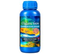 Madame Grow Caribbean Algae 250ml - Bioactivateur d'Algues de l'Atlantique | Algues avec mannitol, fer et acide alginique : sol fertile et microbien. Croissance et floraison. Terre, coco, hydro.