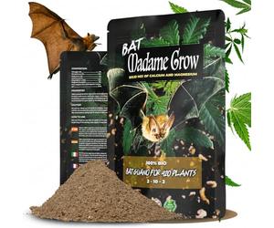 Madame Grow | Guano Chauve-Souris 500g - Fertilisant Floraison Bio | Calcium & Magnésium Solide | Floraison Intense 2-10-2 | 100% Naturel | Intérieur & Extérieur