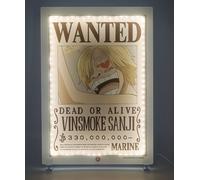 Lampe LED - TEKNOFUN - Néon mural Sanji Wanted One Piece 30 cm