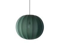 Made By Hand Knit-Wit Ø60 Round Pendant Pendelleuchte, Tweed Green