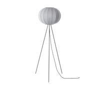 Made By Hand Lampe sur pied Knit-Wit 45 Round High Silver
