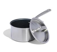 Made In Cookware - Casserole antiadhésive de 1,89 L avec couvercle - Fabriquée en Italie - Casserole antiadhésive 5 épaisseurs en acier inoxydable - Batterie de cuisine professionnelle
