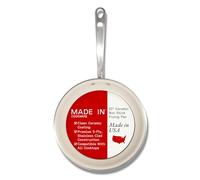 Made In Cookware - Poêle à frire antiadhésive CeramiClad de 25,4 cm (poignée en acier inoxydable) - Revêtement en acier inoxydable 5 plis avec poignée qui reste froide - Batterie de cuisine