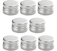 made in home Lot de 100 bouchons à vis en aluminium - 28 mm - Bouchons filetés de rechange pour bouteilles - Argent 28/18 - Pour bouteilles - Couvercle de rechange hermétique