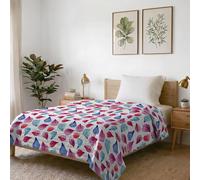 Made in Italy Fantasy Couette d’été imprimé, Petali, 1 Place 170x270cm
