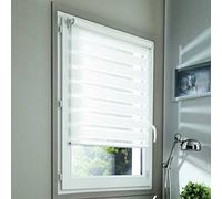 MADECO - Store Enrouleur Jour/Nuit uni Polyester Blanc 62x100 cm