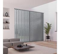 MADECOSTORE Kit Complet Store californien à lamelles Verticales 127mm - Gris - L200cm x H260cm