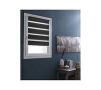 MADECOSTORE Lot de 2 Stores Jour Nuit Basiques - Gris - L55 x H100cm
