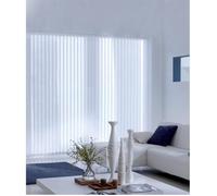 MADECOSTORE Lot de 5 Lamelles verticales 89mm tamisantes pour Store californien - Blanc - L8 9 x H280cm