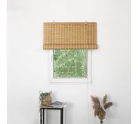 MADECOSTORE Roll'up Bambou Fines Lattes pour intérieur et extérieur - Teck - L80 x H250cm