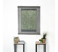 MADECOSTORE Roll'up Bambou Fins rondins pour intérieur - Gris - L120 x H180cm