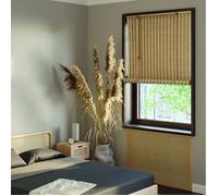 MADECOSTORE Roll'up nature toile de Jute sans percer - Naturel - L50 x H150cm