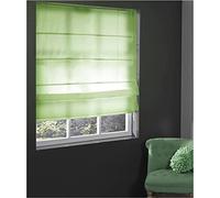 MADECOSTORE Store Bateau Voile Uni Droit - Vert Clair - L50 x H180cm