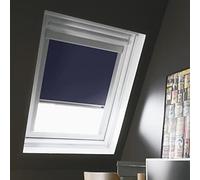 MADECOSTORE Store de Toit occultant Cadre alu Compatible VELUX® K - Bleu foncé - L114 x HSK06