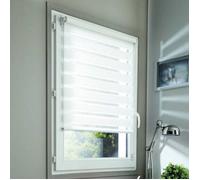 MADECOSTORE Store enrouleur jour nuit basique - Blanc - L40 x H100cm