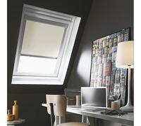 MADECOSTORE Store Enrouleur Occultant Compatible VELUX® K - Beige - 78 x 98cm - MK04