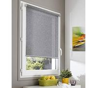 MADECOSTORE Store Enrouleur tamisant Paillette - Gris foncé - L64 x H190cm