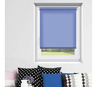 MADECOSTORE Store Enrouleur Tamisant sans Percer - Bleu Clair - L41 x H170cm