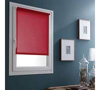 MADECOSTORE Store Enrouleur tamisant sans percer - Rouge Cerise - L56 x H170cm